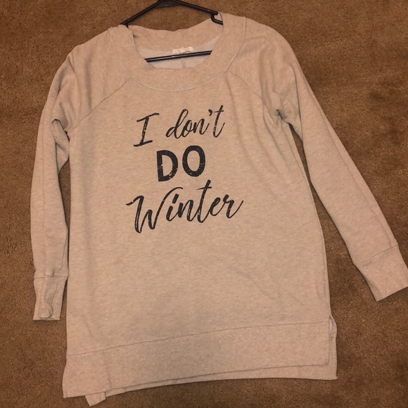 Maurices Sweaters I Dont Do Winter Tan Sweater Poshmark